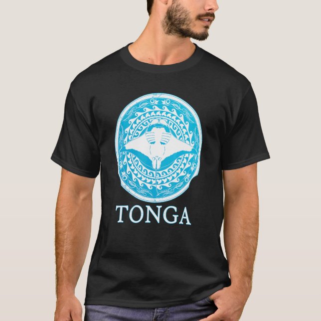 Manta Ray Tonga Roots Pride T-Shirt (Vorderseite)