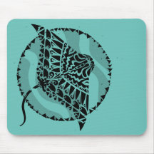 Manta Ray Tribal Tattoo Style