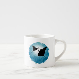Manta Ray Underwater Aquatic Life Espressotasse