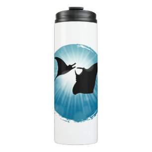 Manta Ray Underwater Aquatic Life Thermosbecher