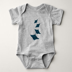 Manta Rays Baby Strampler