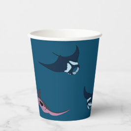 Manta Rays Pappbecher