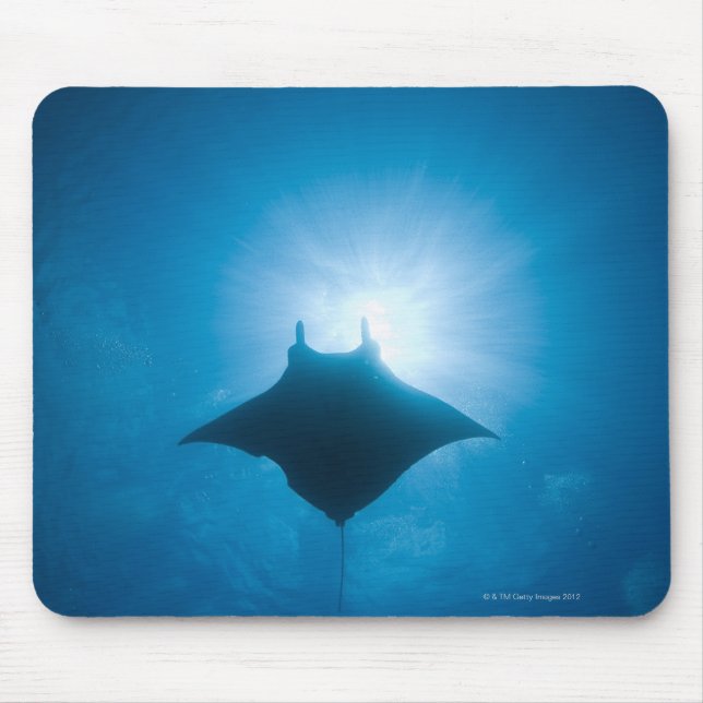 Manta schwimmen unter Wasser Mousepad (Vorne)