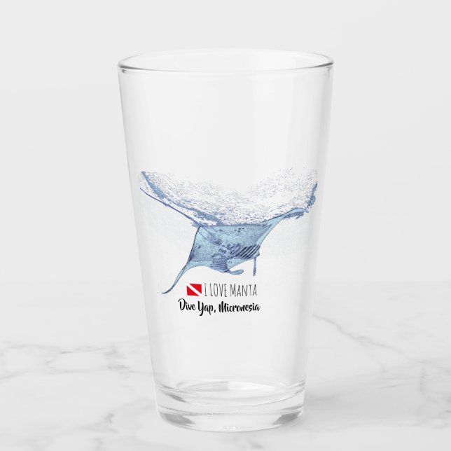 Manta silhouette en verre dépoli taché tasse à caf (Devant)