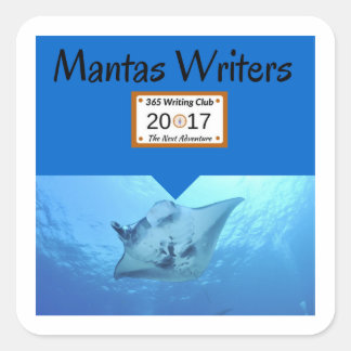 Manta Stickers! Quadratischer Aufkleber