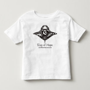 Manta-Strahl Kleinkind-T - Shirt-Schwarz-des Kleinkind T-shirt