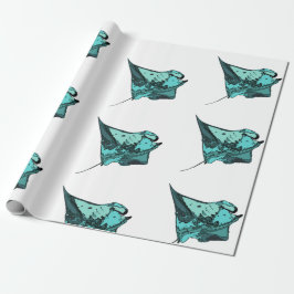 Mantarochen, (Manta birostris) Geschenkpapier