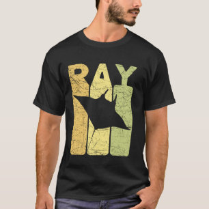 Mantarochen Vintage Stachelrochen Retro Ozeanologi T-Shirt