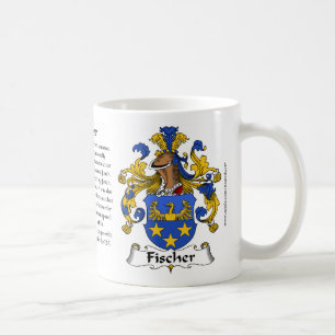 Manteau (allemand) de famille de Fischer de tasse