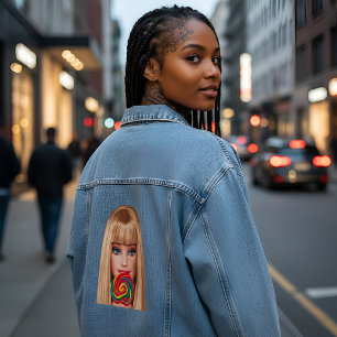 Manteau barb en denim