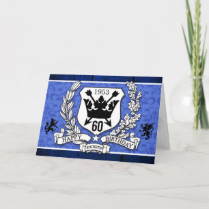 Manteau cartes d'anniversaire de crête de famille