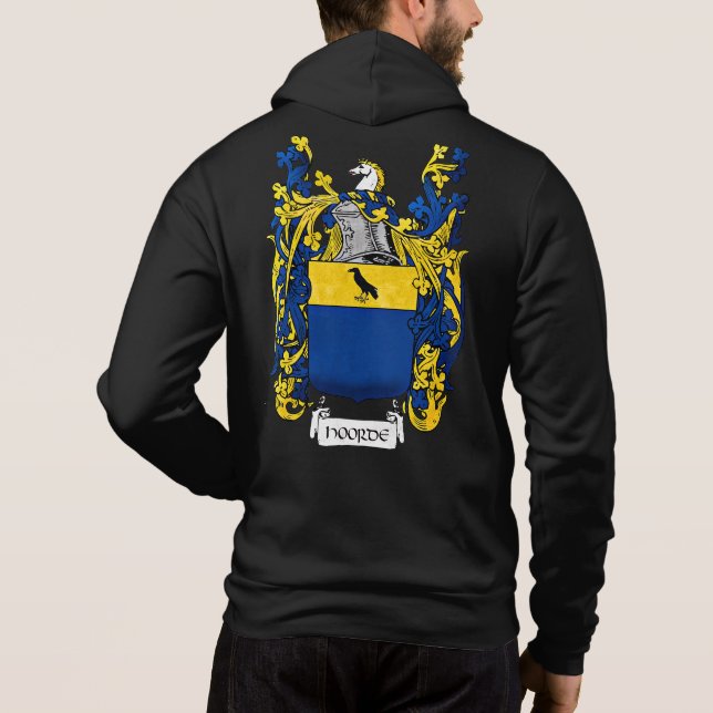 Manteau d'armoiries Sweat - shirt à capuche mascul (Dos)