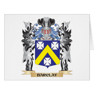 Manteau de Barclay des bras - crête de famille