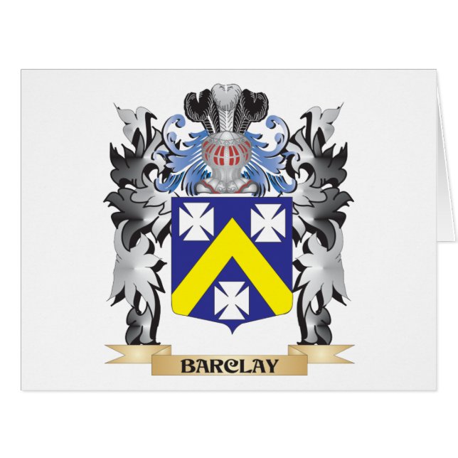 Manteau de Barclay des bras - crête de famille (Devant horizontal)