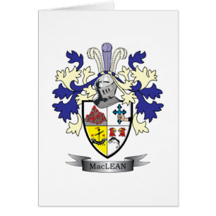 Manteau de crête de famille de MacLean des bras