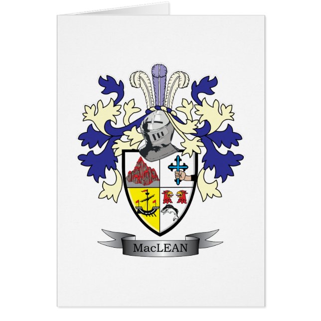 Manteau de crête de famille de MacLean des bras (Devant)