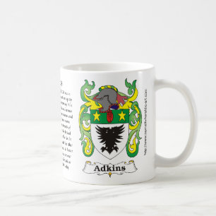Manteau de famille d'Adkins de tasse de bras