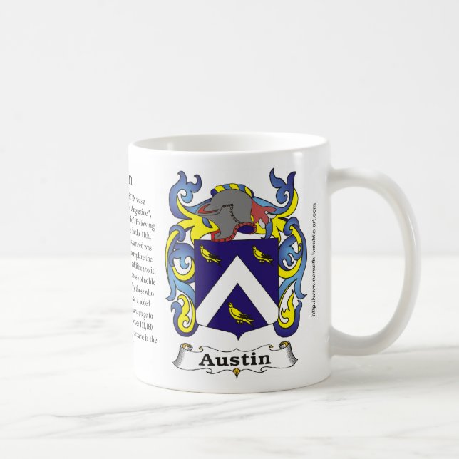 Manteau de famille d'Austin de tasse de bras (Droite)