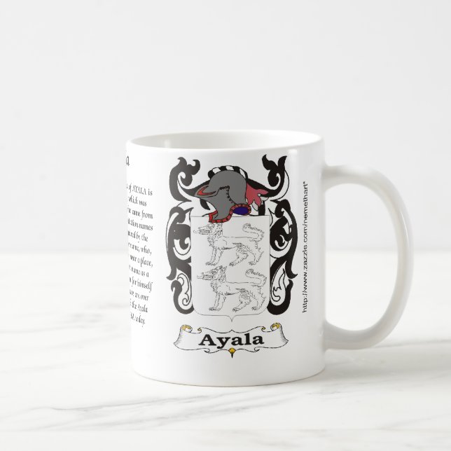 Manteau de famille d'Ayala de tasse de bras (Droite)