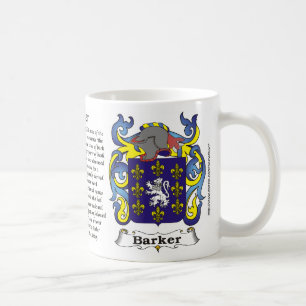 Manteau de famille de Barker de tasse de bras