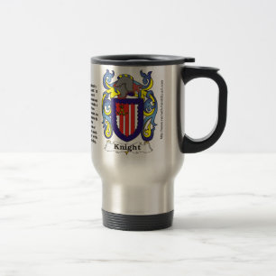 Manteau de famille de chevalier de tasse de voyage