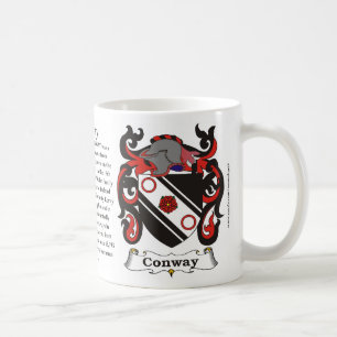 Manteau de famille de Conway de tasse de bras