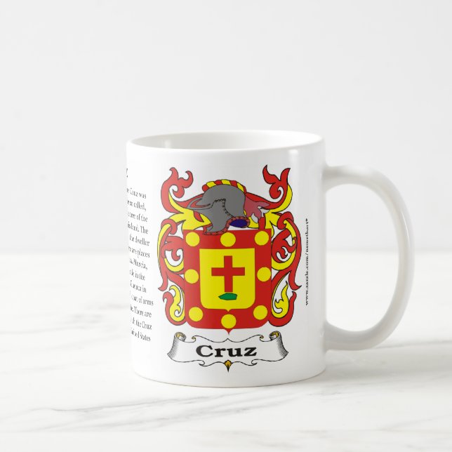 Manteau de famille de Cruz de tasse de bras (Droite)