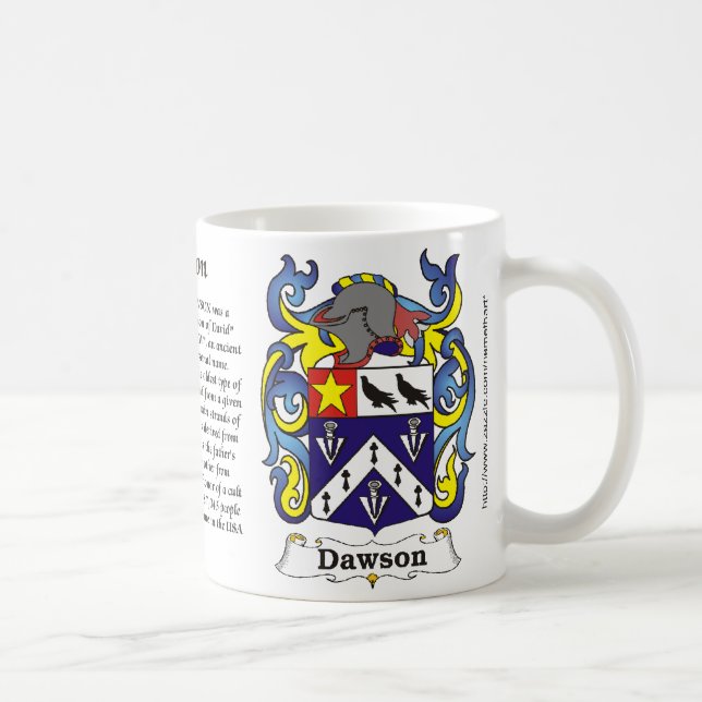 Manteau de famille de Dawson de tasse de bras (Droite)