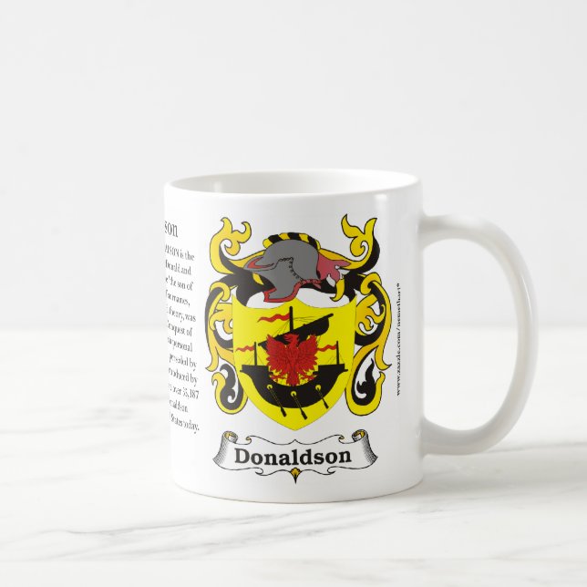 Manteau de famille de Donaldson de tasse de bras (Droite)