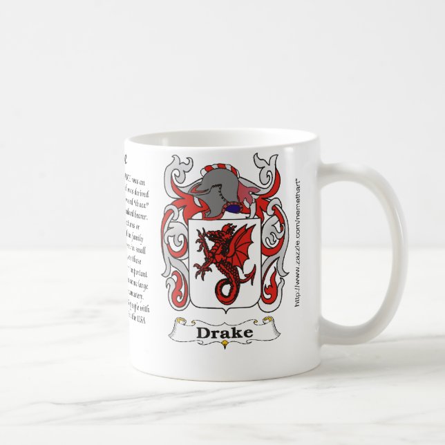 Manteau de famille de Drake de tasse de bras (Droite)