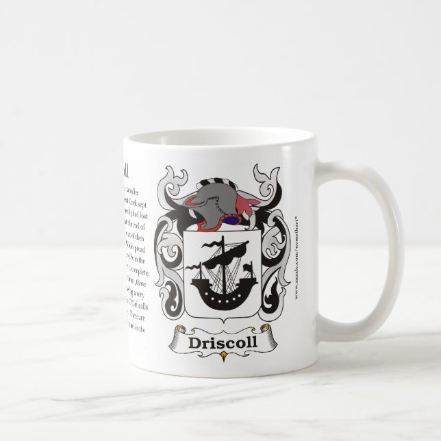 Manteau de famille de Driscoll de tasse de bras (Droite)