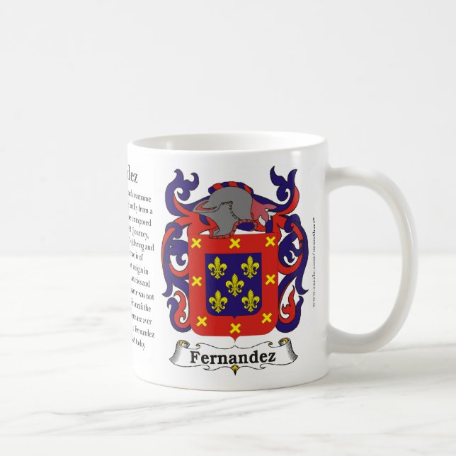 Manteau de famille de Fernandez de tasse de bras (Droite)