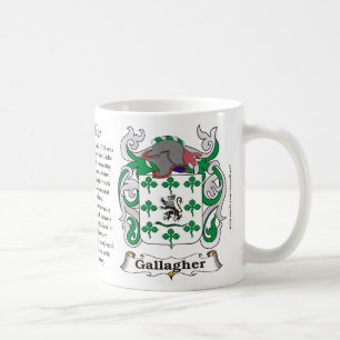 Manteau de famille de Gallagher de tasse de bras