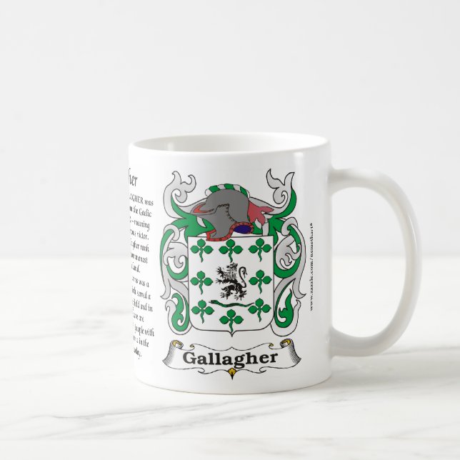 Manteau de famille de Gallagher de tasse de bras (Droite)