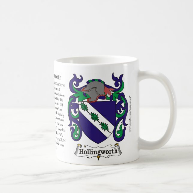 Manteau de famille de Hollingsworth de tasse de (Droite)