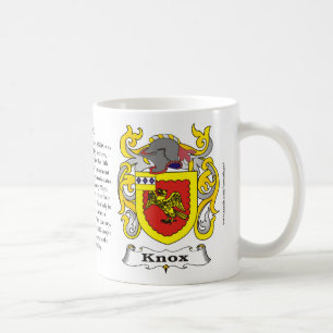 Manteau de famille de Knox de tasse de bras