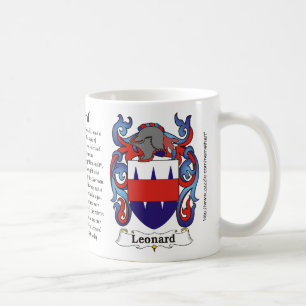 Manteau de famille de Léonard de tasse de bras