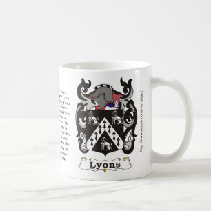 Manteau de famille de Lyon de tasse de bras