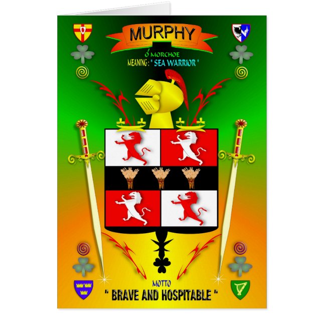 MANTEAU DE FAMILLE DE MURPHY DU CREST ET DE (Devant)