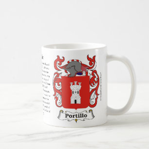 Manteau de famille de Portillo de tasse de bras