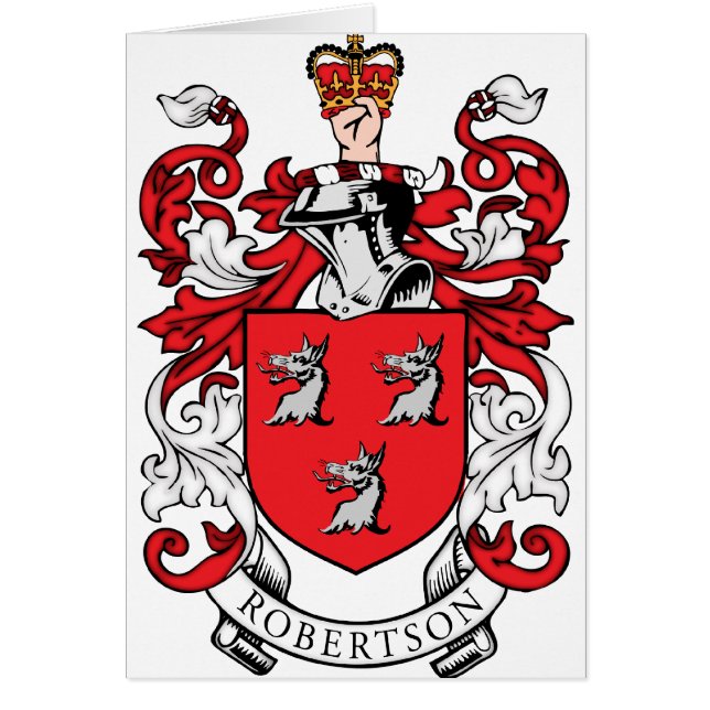 Manteau de famille de Robertson des bras (Devant)