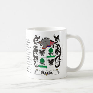 Manteau de famille de Ruiz de tasse de bras