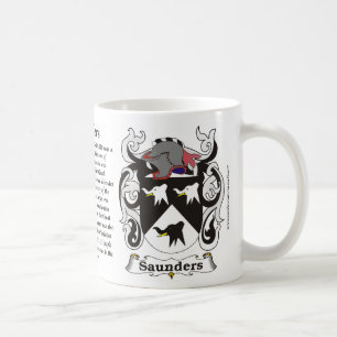 Manteau de famille de Saunders de tasse de bras