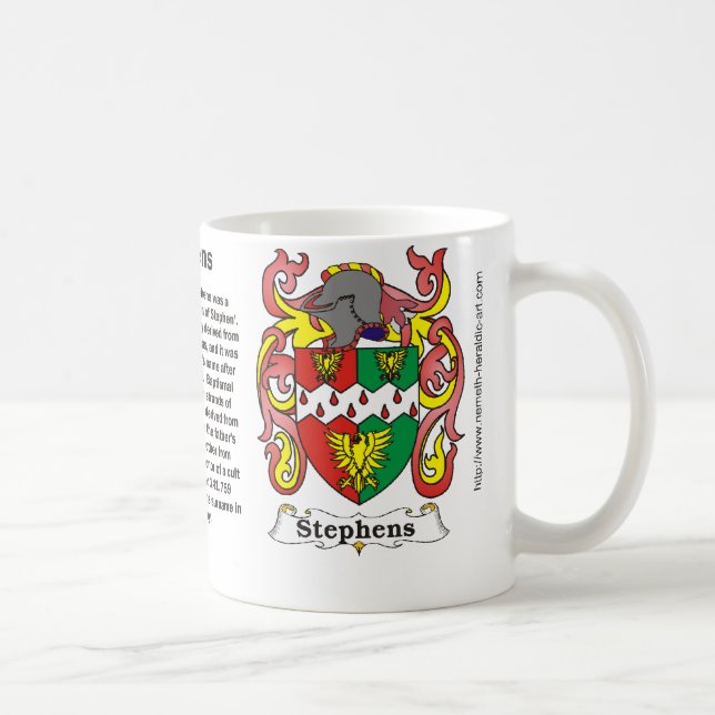 Manteau de famille de Stephens de tasse de bras (Droite)