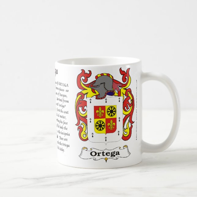 Manteau de famille d'Ortega de tasse de bras (Droite)