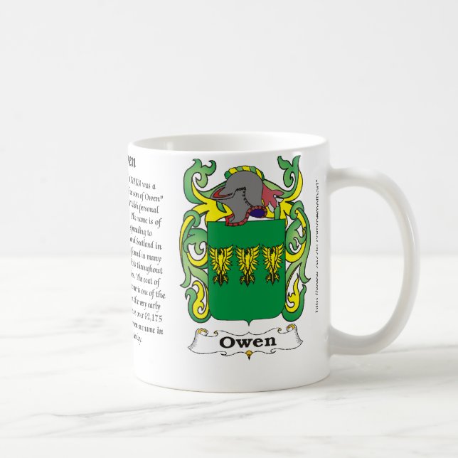 Manteau de famille d'Owen de tasse de bras (Droite)
