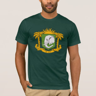 Manteau de la Côte d'Ivoire de T-shirt de bras