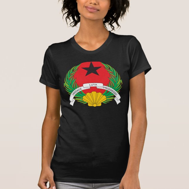 Manteau de la Guinée-Bissau de T-shirt de bras (Devant)