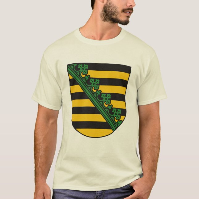 Manteau de la Saxe (Saxe) de T-shirt de bras (Devant)
