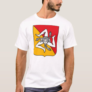 Manteau de la Sicile de T-shirt de bras